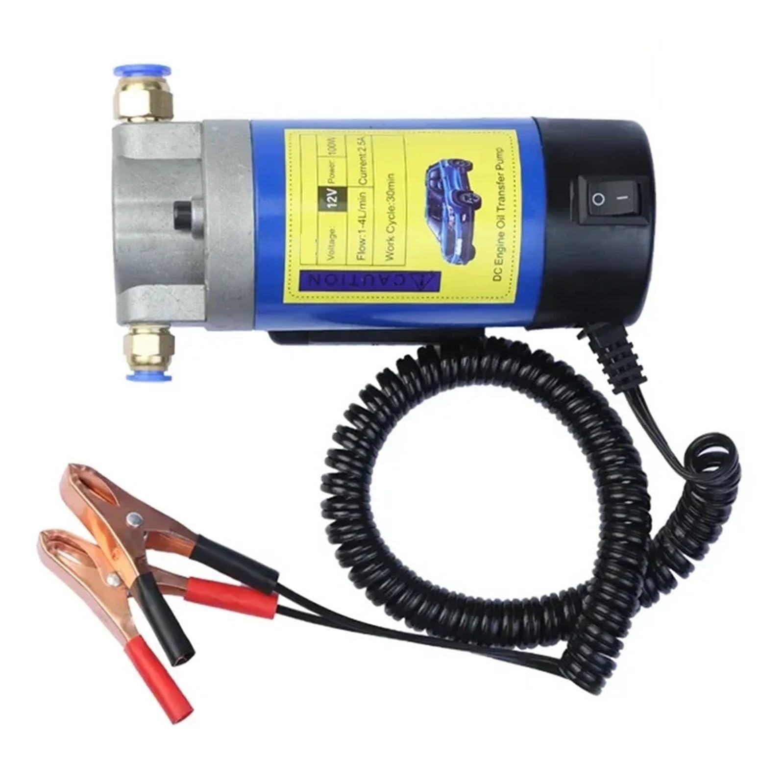 Bomba Extractora De Aceite Diésel 12 V, Eléctrica, Con Motor 100 W Y 4 L, For Coche, Barco Motocicleta TráFico Intenso(12V)