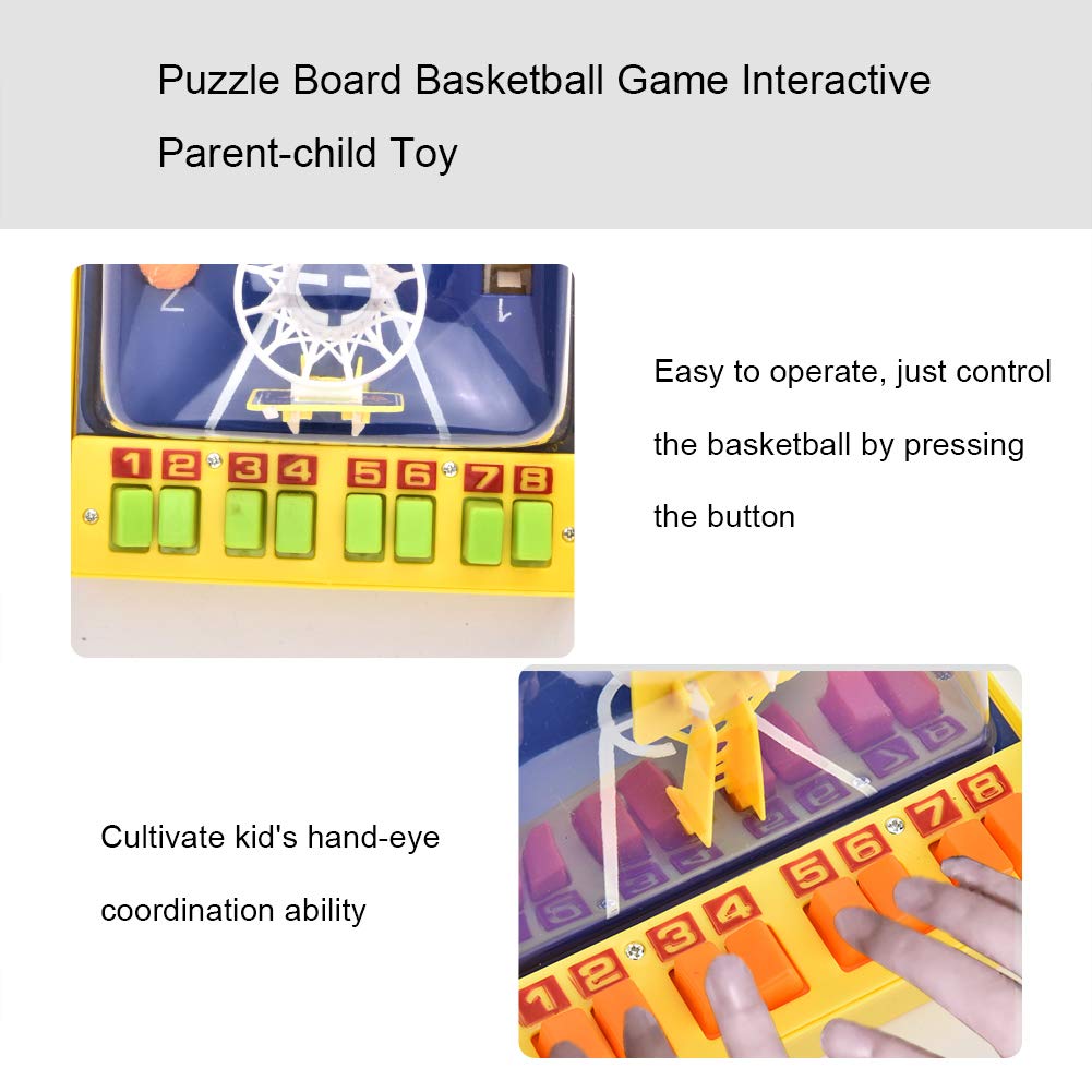 Gioco di Pallacanestro da Tavolo, Gioco da Tavolo da Gioco da Tavolo da Basket per Bambini, Giocattolo Educativo Interattivo, Giocattolo Genitore-Figlio