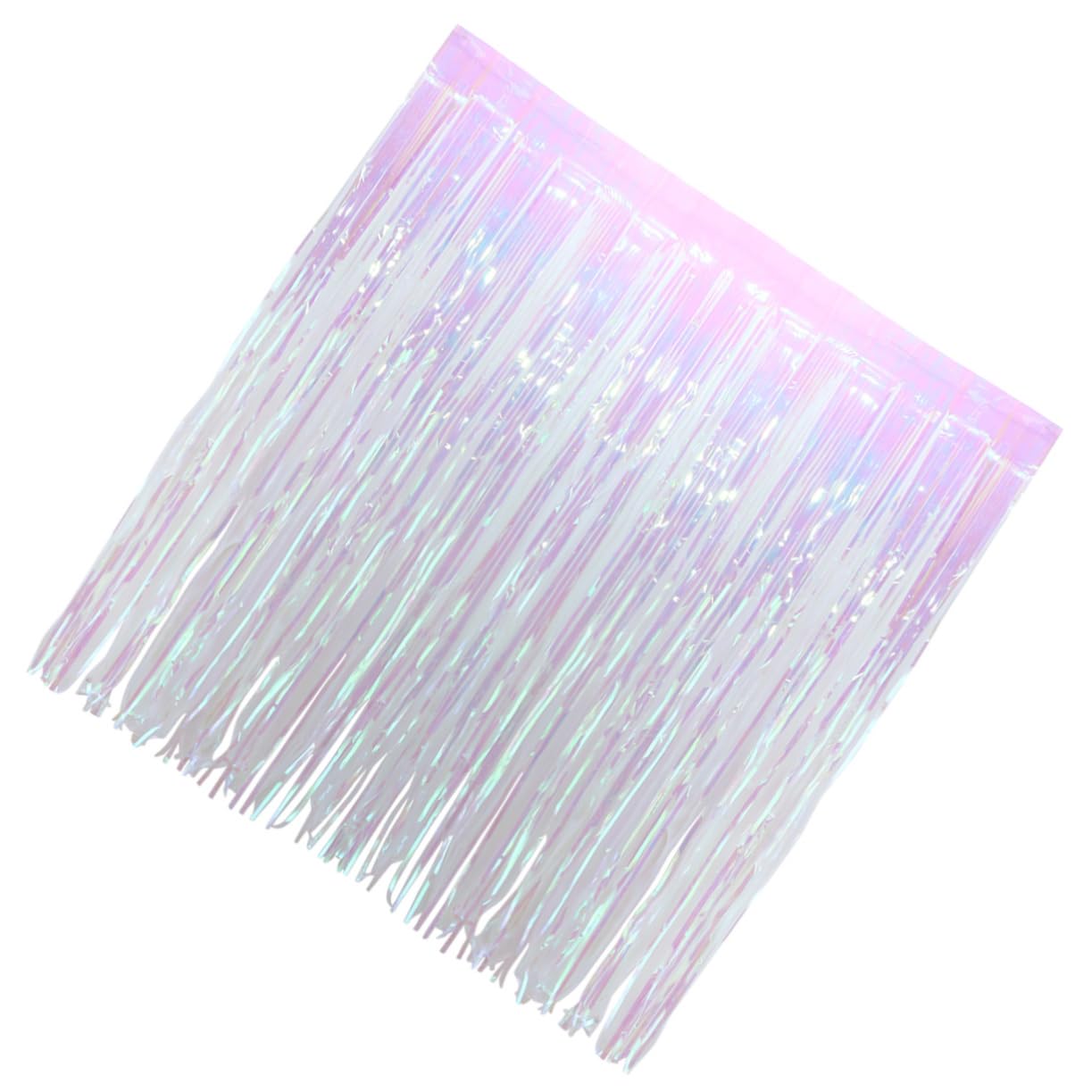 MUCKLILY Foil Fringe Backdrop Curtain Colorful Metallic Tinsel Decoration for Weddings Parties Showers Window and Door Accents Shiny Party Supplies