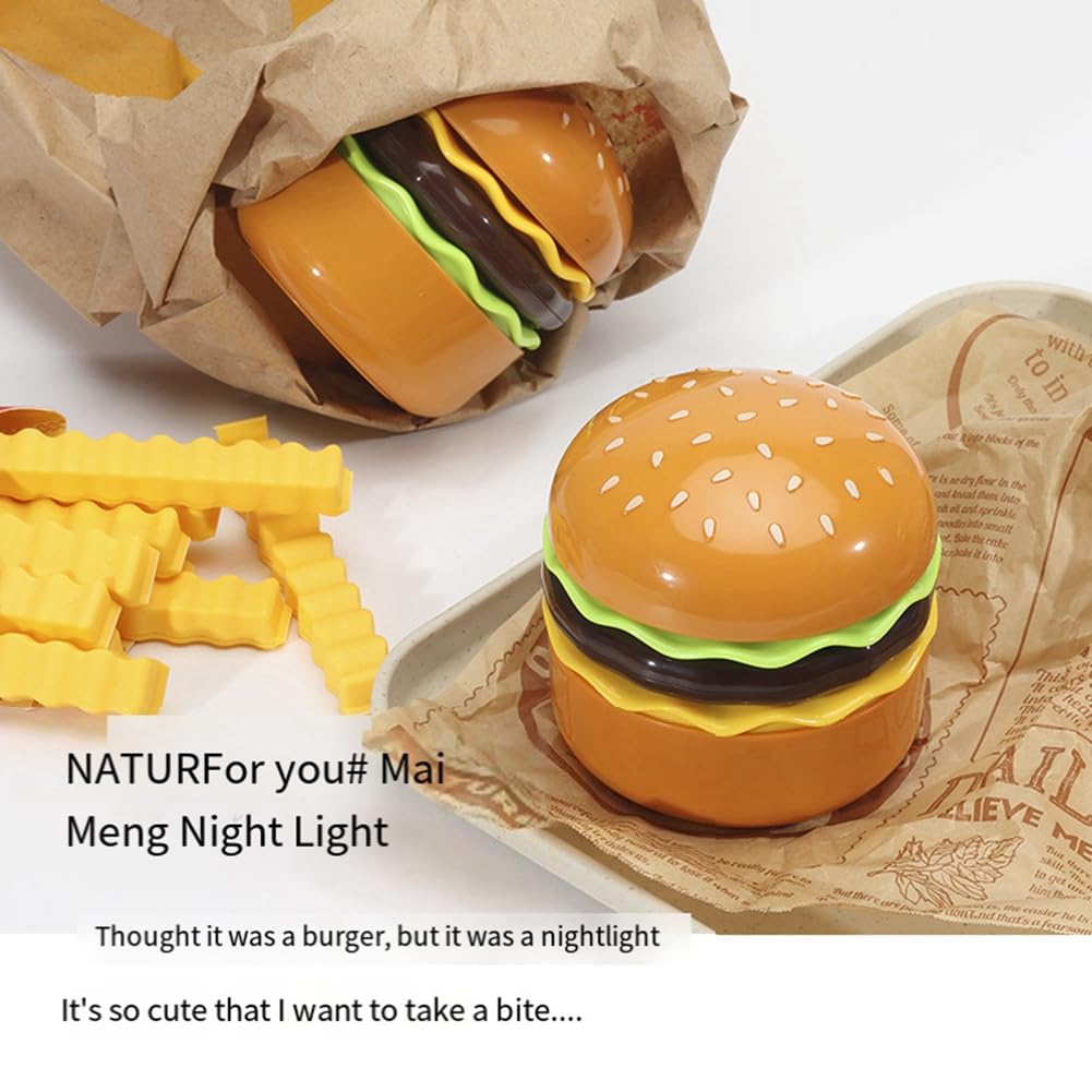 BurgerLamp : Lampe Rechargeable Hamburger, Pratique Et Sécurisée De