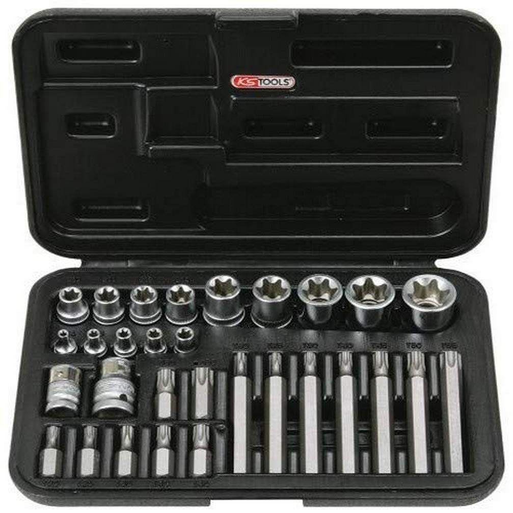 KS Tools Torx Bitsatz 30-teilig E4-E24 T20-T55