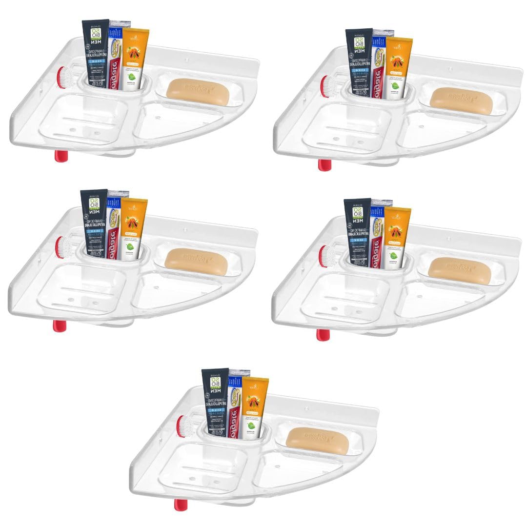 See full amazon price history chart for Unbreakable ABS Plastic Multipurpose Soap Dish Tooth Brush Holder Home Bathroom Accessories 5 in 1 Corner Wall Shelf (Pack of 5) Unbreakable ABS Plastic Multipurpose Soap Dish Tooth Brush Holder Home Bathroom Accessories 5 in 1 Corner Wall Shelf (Pack of 5) (B0DBD4CVMX) Amazon Price History, Amazon Price Tracker