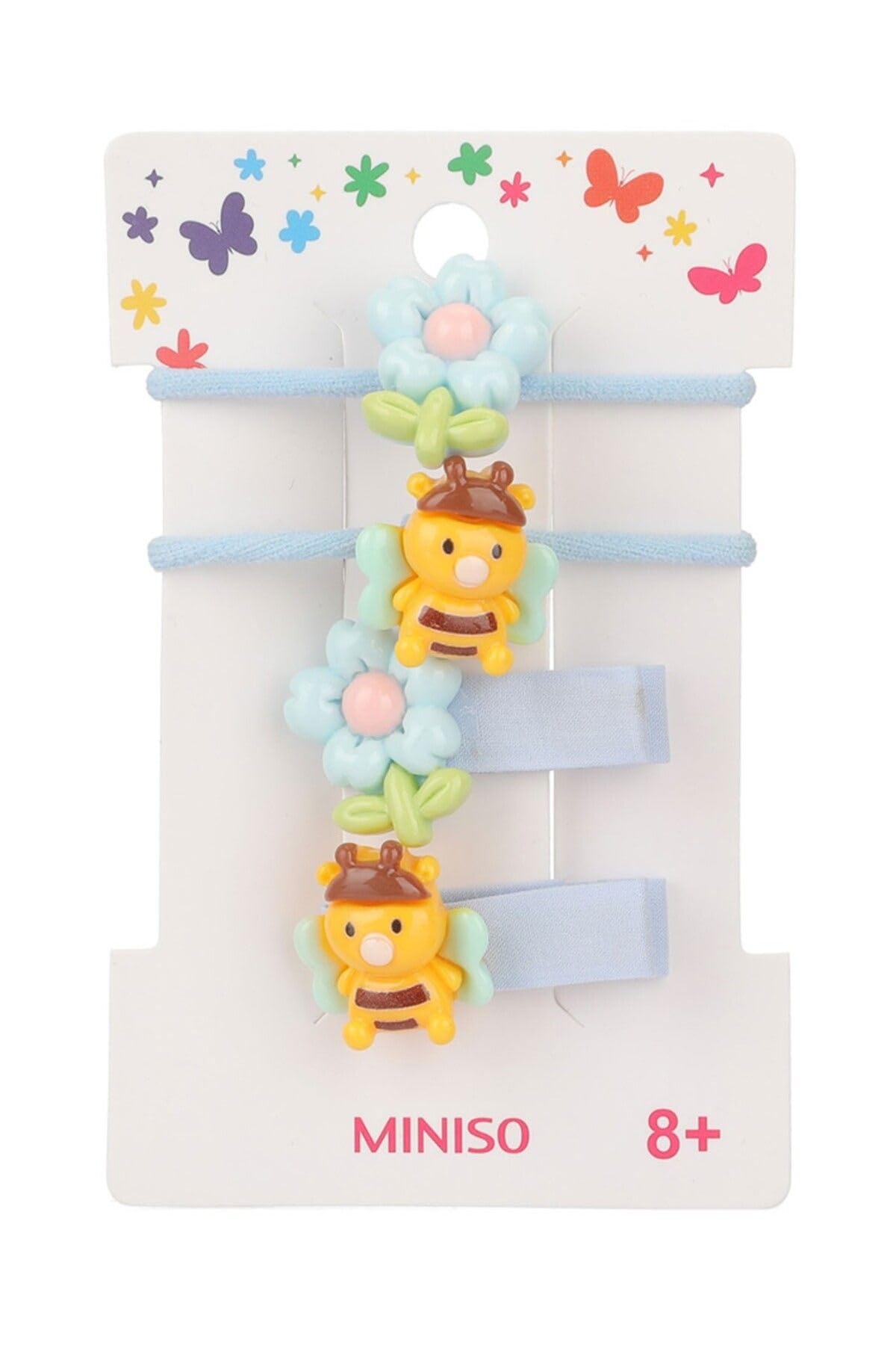 Miniso Sevimli Hayvan Figürlü 4'Lü Saç Tokası Seti - Renkli Ve Eğlenceli Saç Aksesuarları