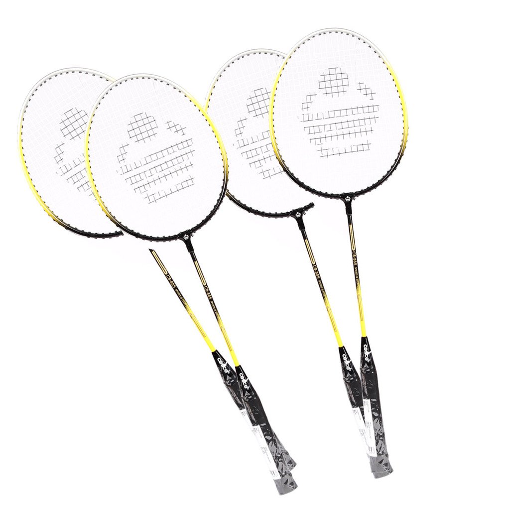 Cosco CB-885 Aluminum Badminton Racket (Multicolor) -Pack of 4 pcs