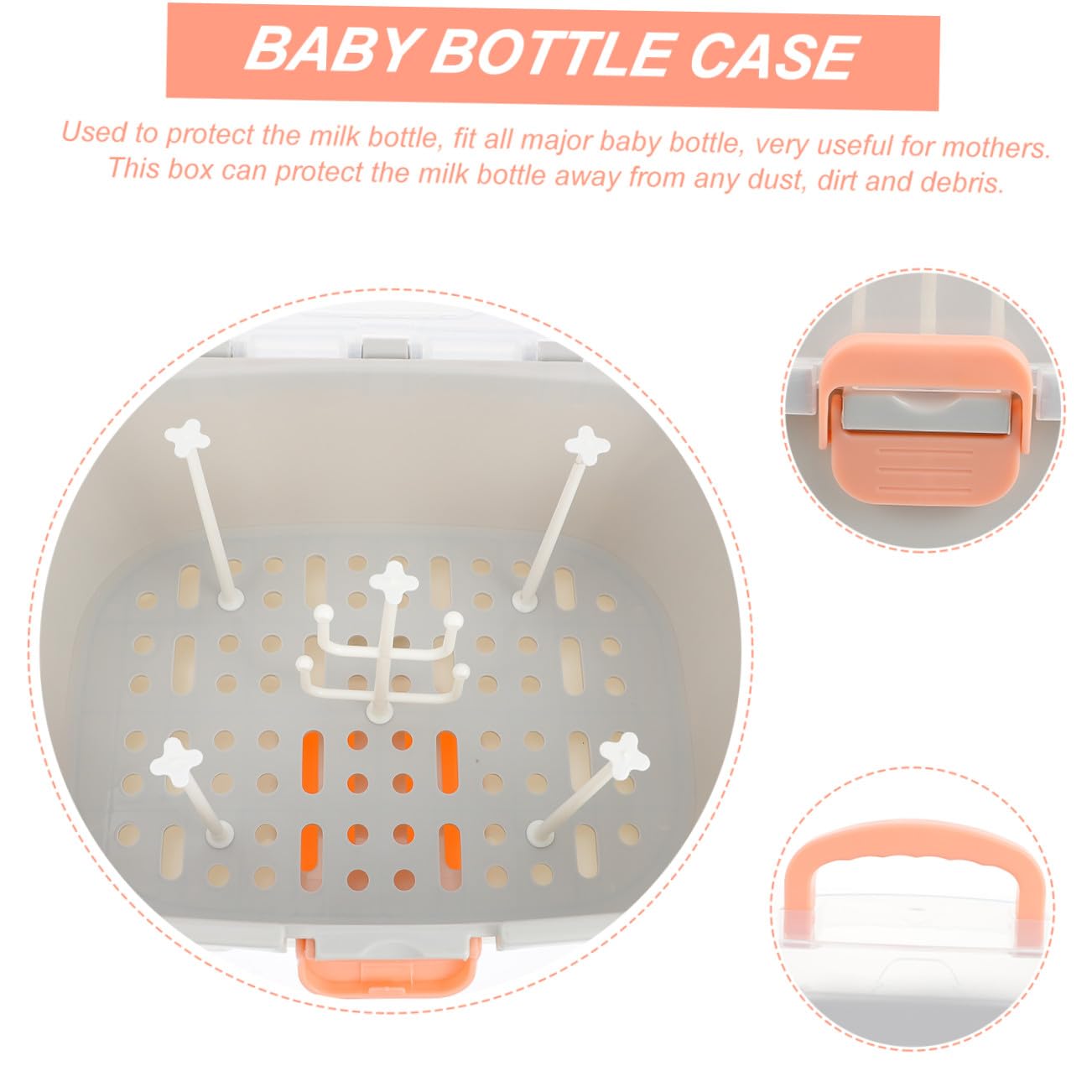 Estuche para Biberones Grande Portátil de Pp para Madres y Viaje