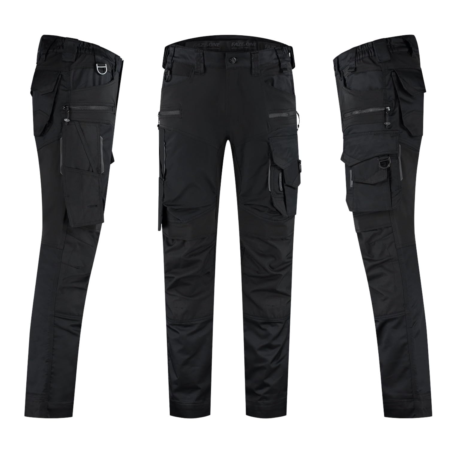 Faze.One Glaston 4K Arbeitshose für Herren | Stretch-Arbeitshose mit Kniepolstern | Robuste Workwear für Profis | Baumwoll-Polyester-Gewebe mit 4-Wege-Stretch-Paneelen