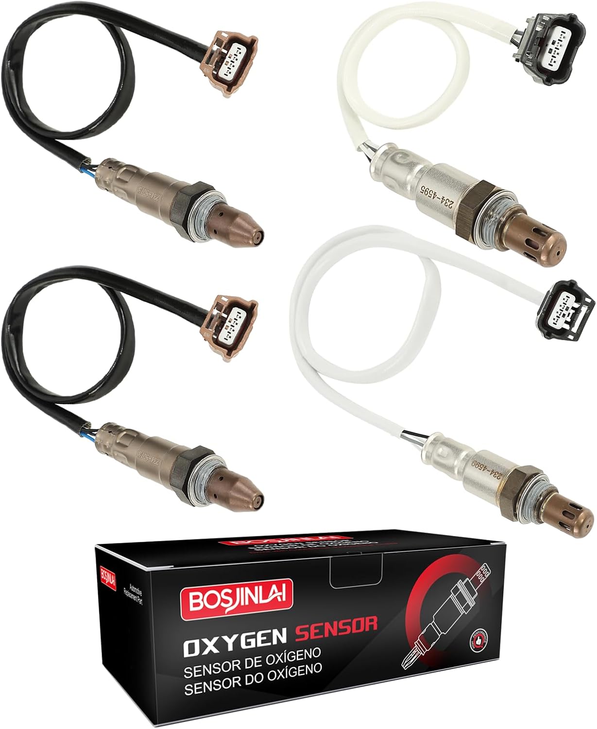 O2 Oxygen Sensor Upstream Downstream for Infiniti JX35 QX60 3.5L 2013-2014, for Nissan Altima Murano Pathfinder Quest 3.5L 2012-2014 4pcs