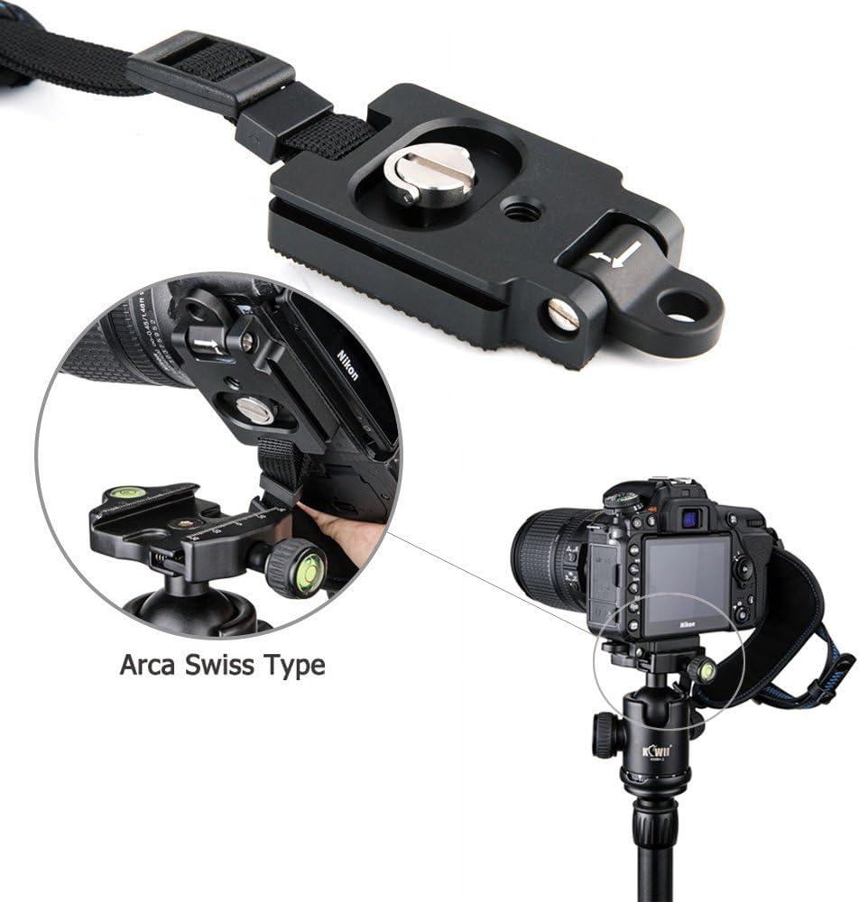 Camera Hand Grip Strap with Arca Swiss Baseplate, DSLR Mirrorless Camera Wrist Strap for Canon EOS 6D Mark II 5D Mark IV 90D 80D 77D Rebel T8i T7i T7 T6i SL3 SL2 Nikon D780 D750 D850 D7500 D5600-Red