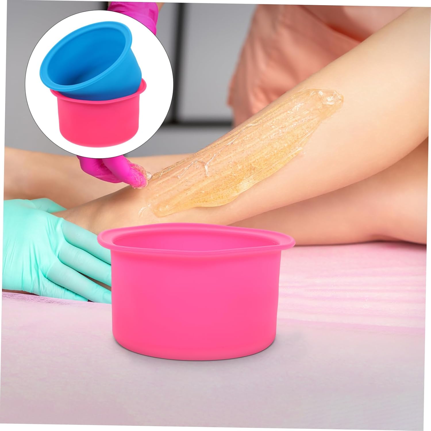 TEHAUX Silicone Wax Warmer Liner Easy to Clean Durable Professional Wax Heater