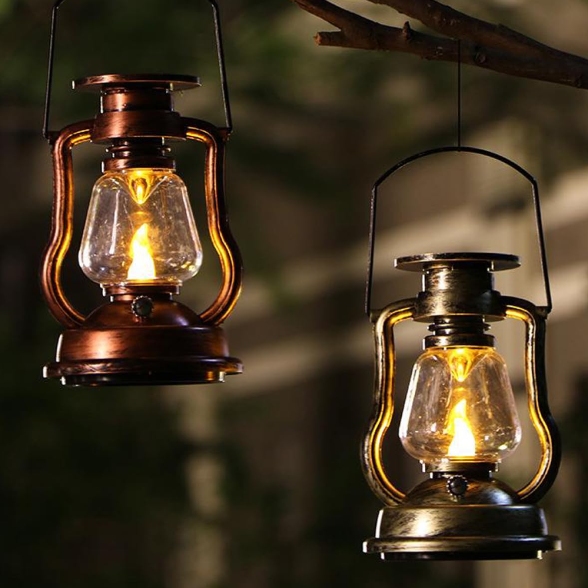 Lampada Tavolo retrò retrò di Lanterna Solare Vintage Lights Bronzo Vintage