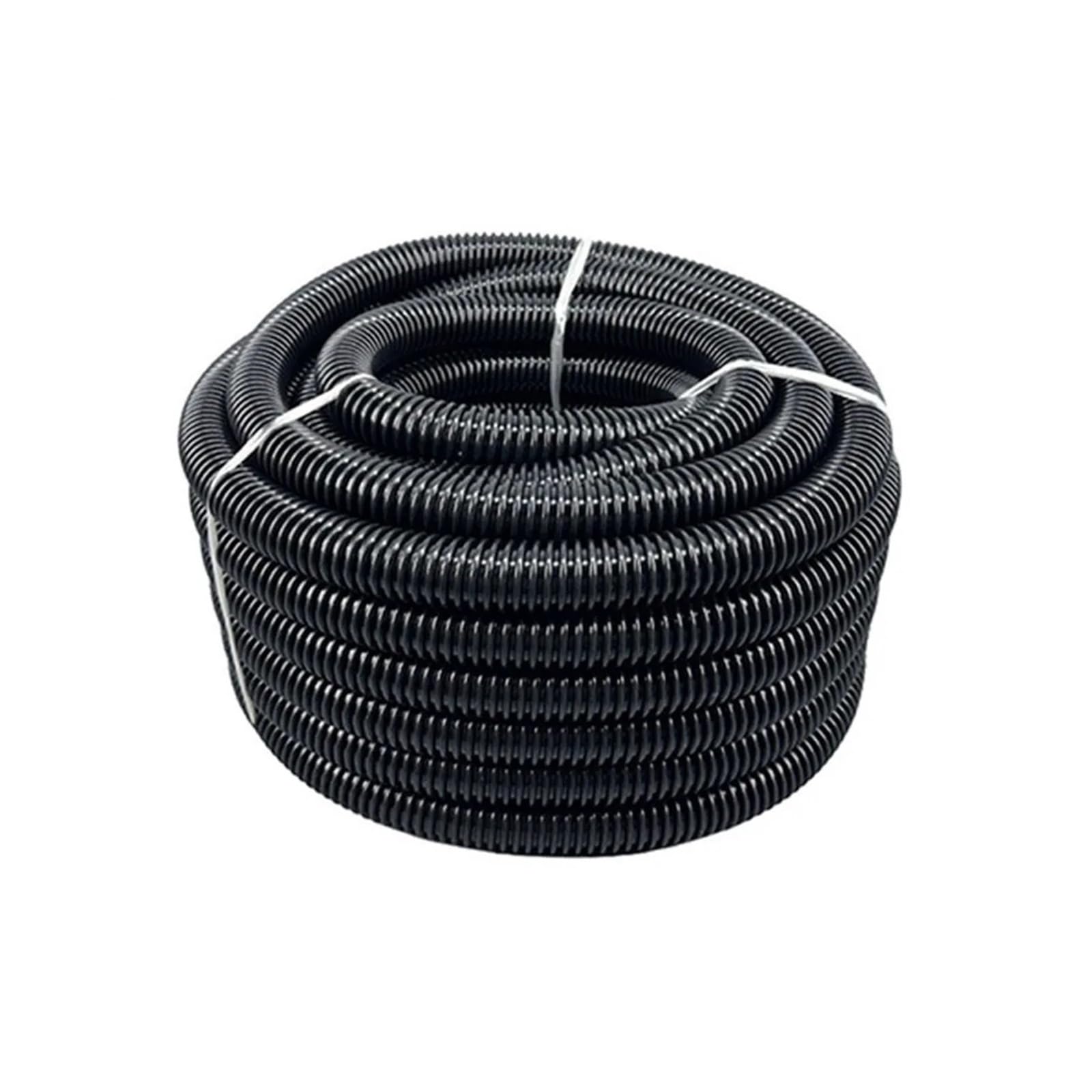 EEZII 3m/5m Vacuum Cleaner Hose Inner Diameter 32mm Flexible Vacuum Cleaner Extended Hose Universal Threaded EVA Corrugated Hose(Black-3m)