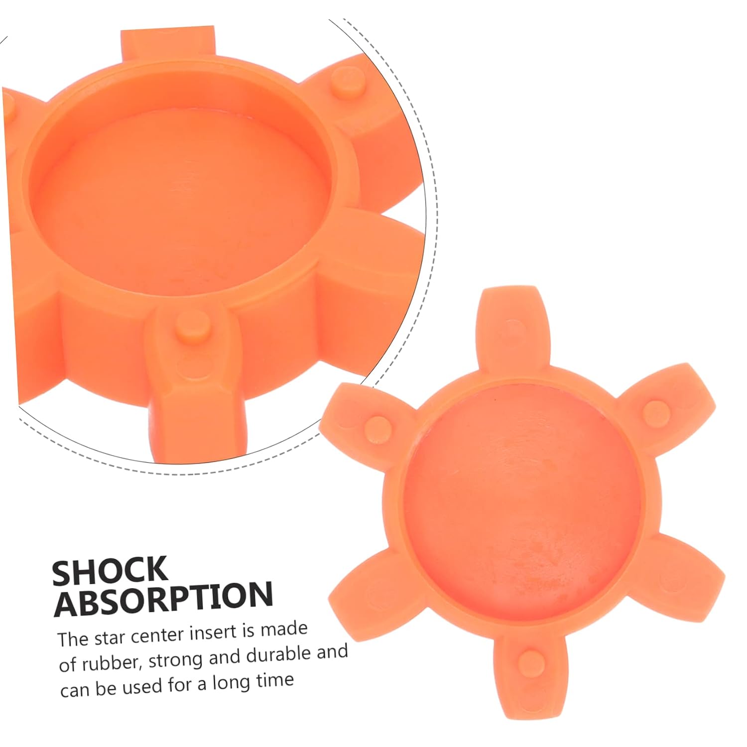 KICHOUSE Shape Rubber Spider Insert Coupling Pad for Jaw Coupler Flexible Shock Absorption Machine Accessory for Coupling Inserts