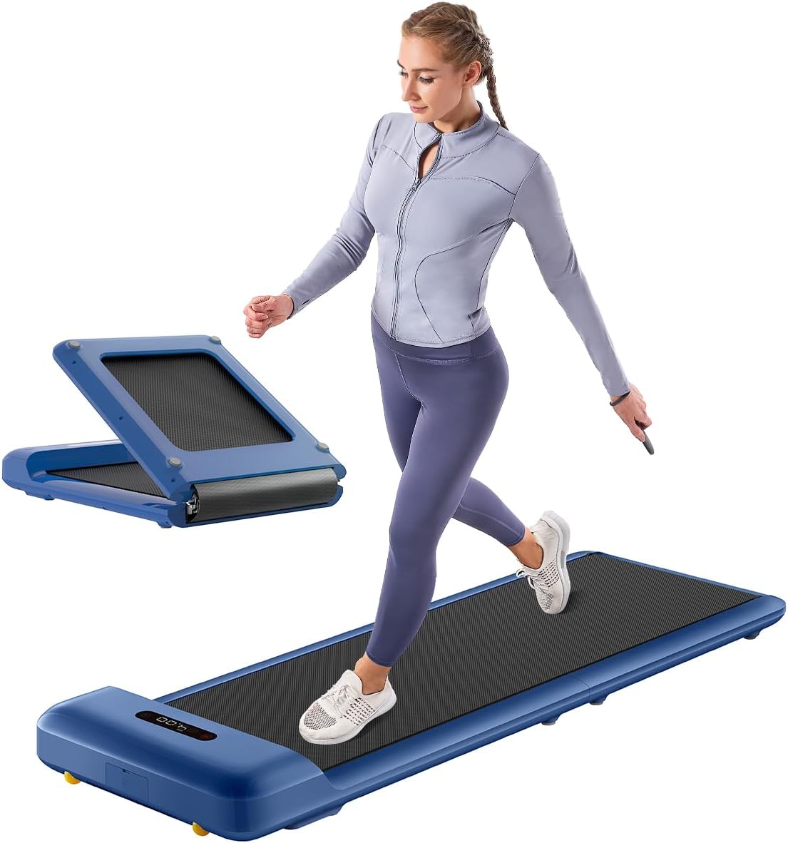 WALKINGPAD C2 Folding Walking Pad, Under Desk Treadmill for Home/Office, Portable Walking Treadmill Ultra Slim Walking Jogging Machine Remote Control LED Display