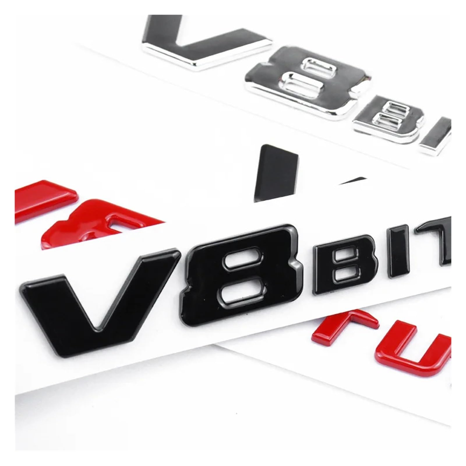 VUIUYOIES V8 emblem sticker durable and easy to install car