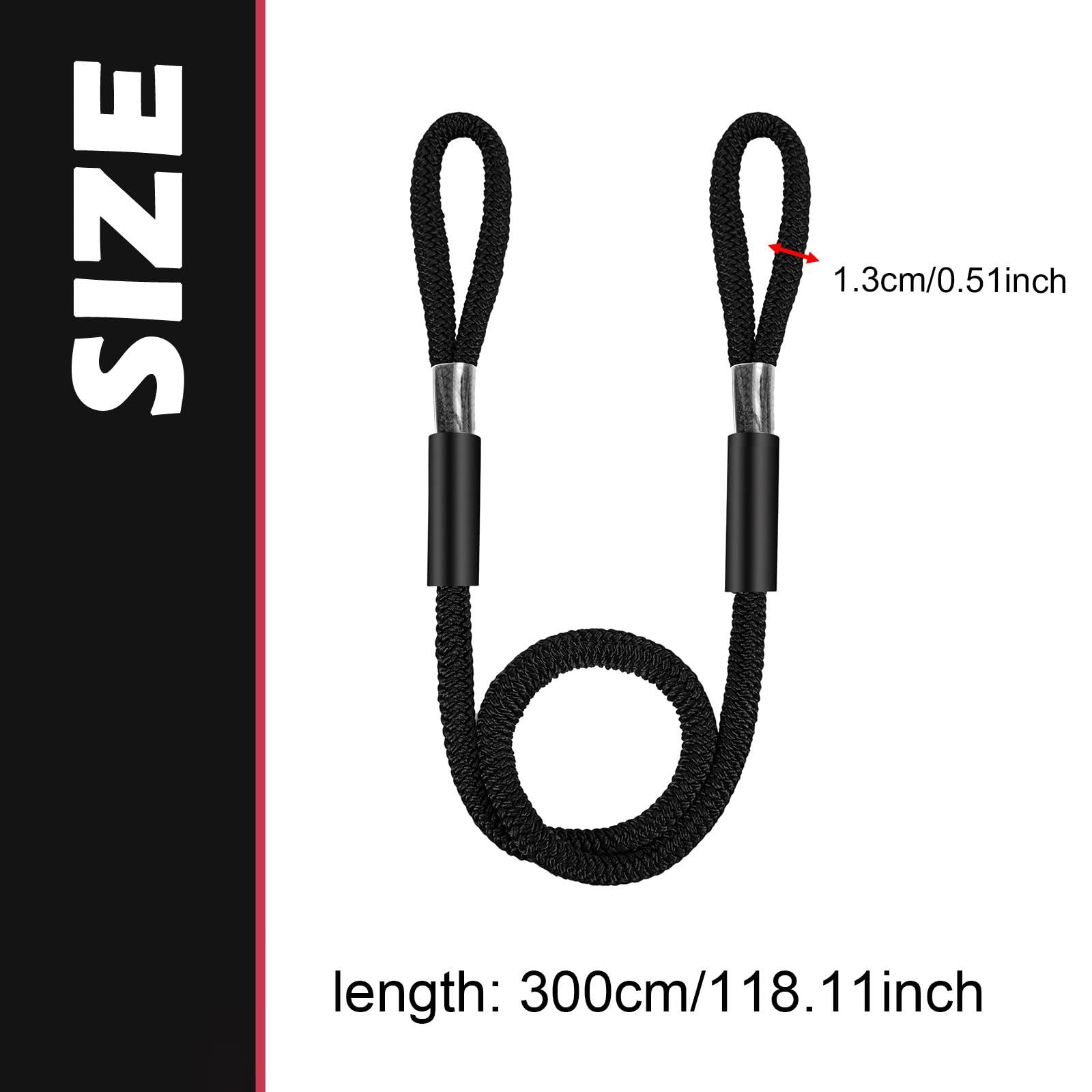 Oshhni Corde d'amarrage de 1/2 Pouce, Haute Performance, Portable et résistante à l'effilochage, idéale pour Le Camping, la Navigation de Plaisance
