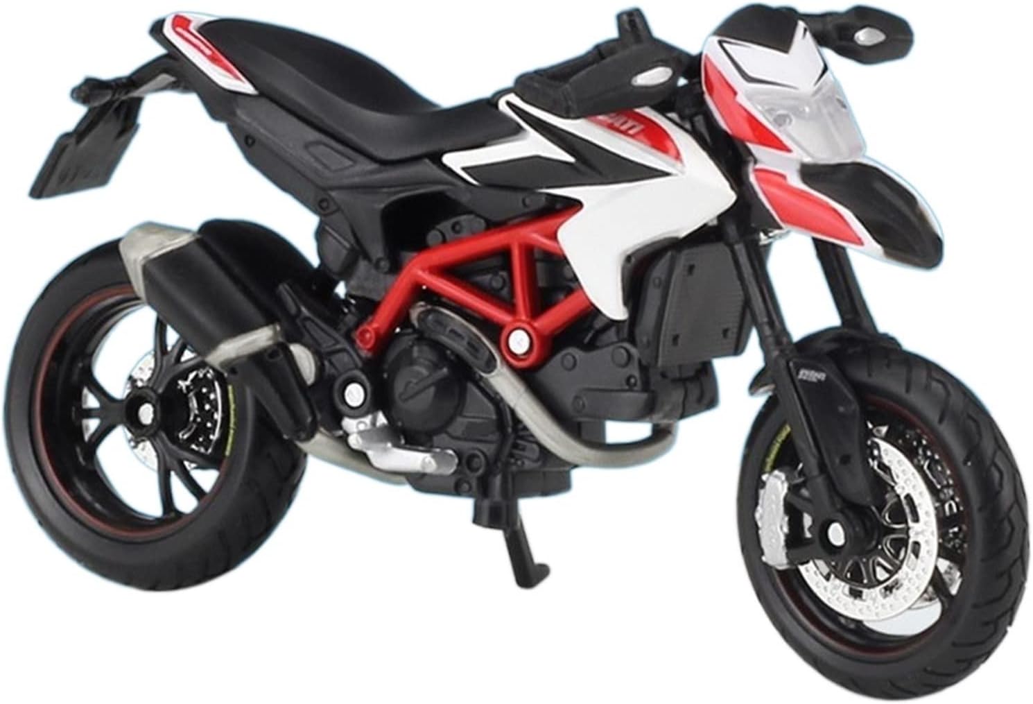 HTASFCI Motorcycle Model for Ducati Monster S4, 1199 Panigale, 1:18 Alloy Simulation Car Metal Die-Casting Motorbike Miniature Vehicle Miniature Sculpture Gift Cake Decoration Grey(Monster 1200S)