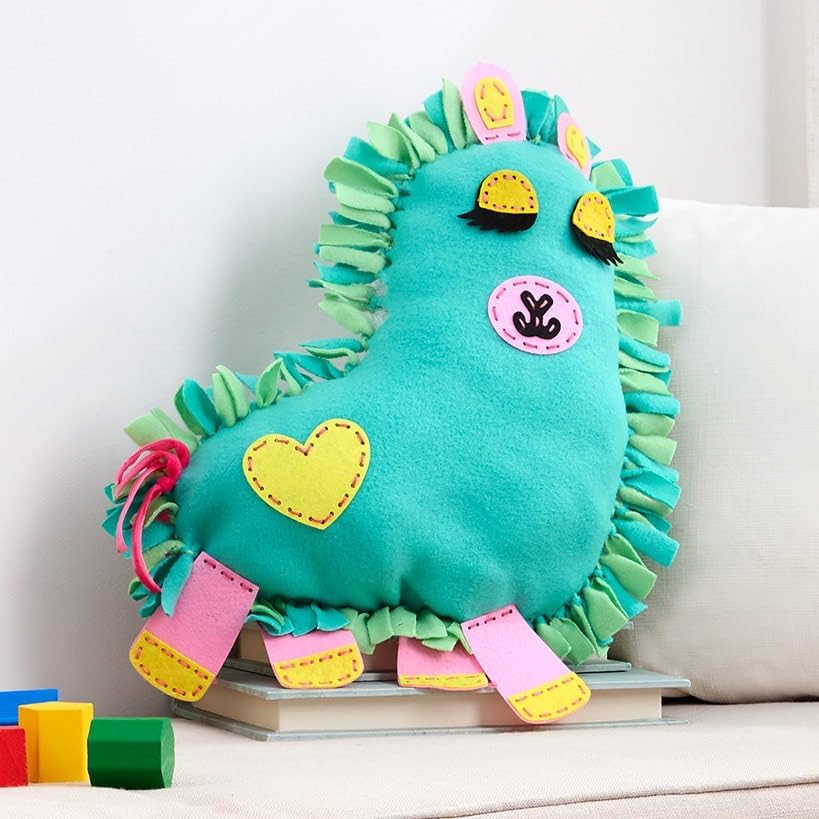 The Lakeside Collection Dachshund or Llama Knit & Stitch DIY Assemble Cushion - Llama