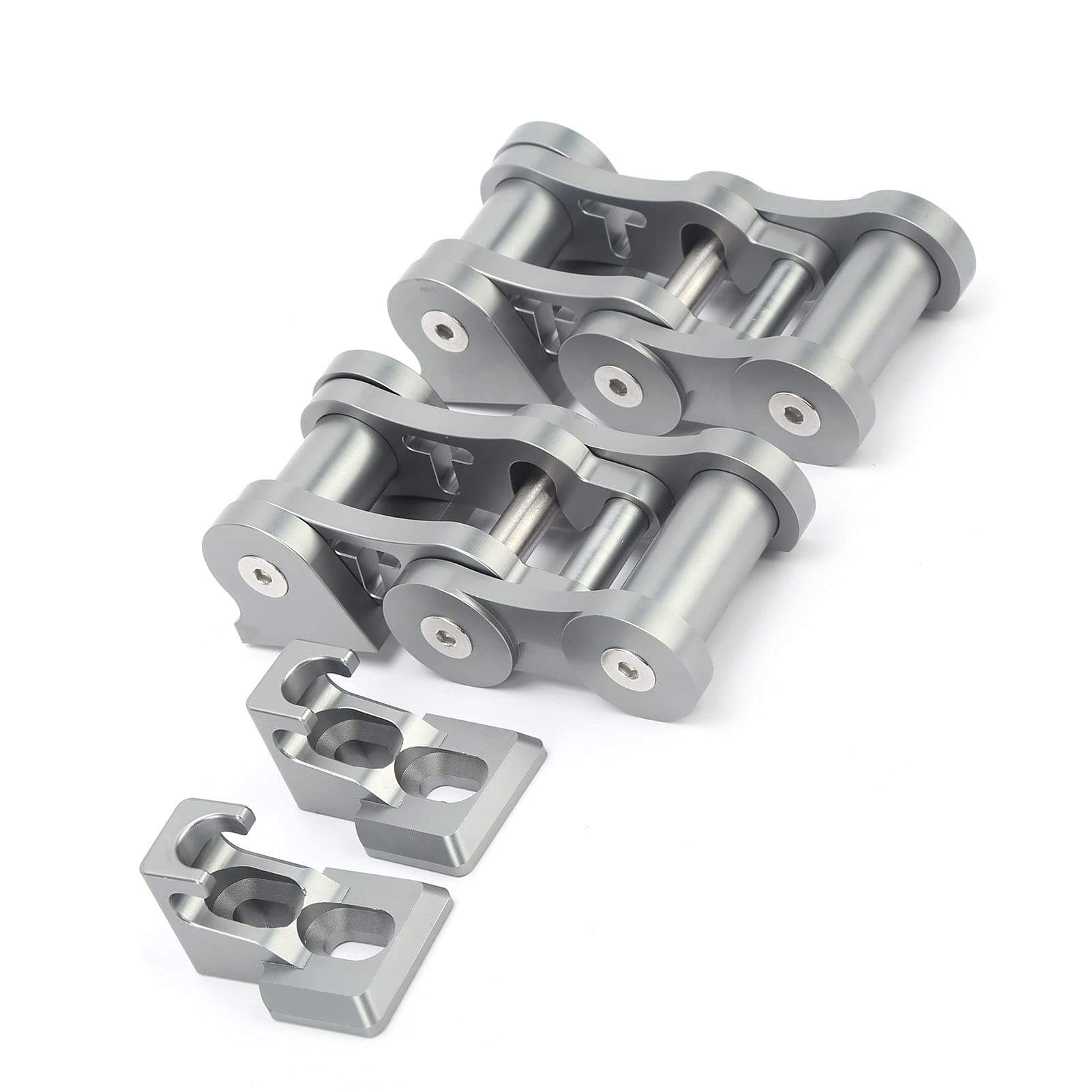 Cryfokt Zatrzaski Maski Trwały Aluminiowy Zatrzask Blokujący do Wranglera JK JKU 2007-2018 Zestaw 4 szt. w Stylu Terenowym (Kolor Ti)