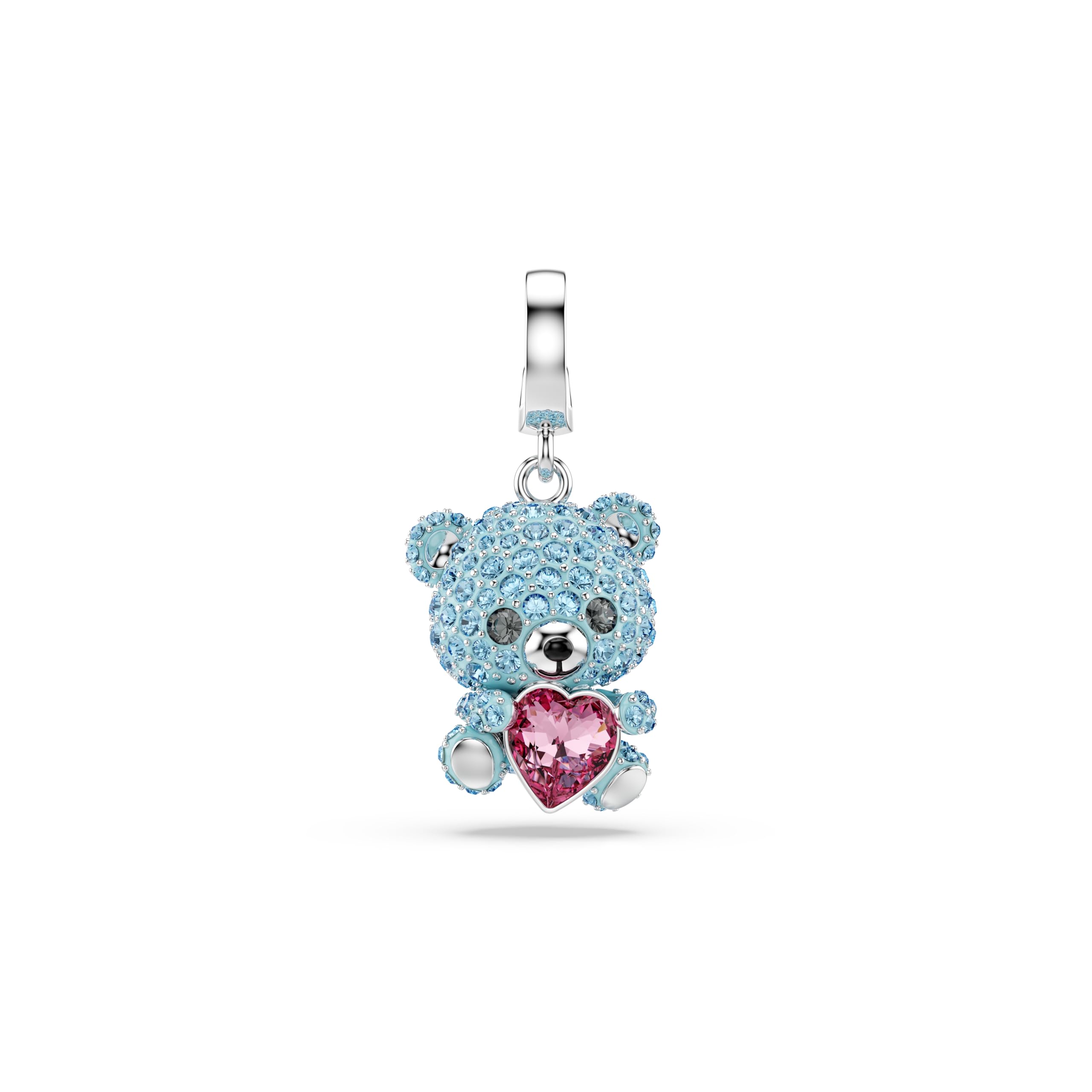Swarovski Charm Idyllia Coupe mixte Ourson Bleu Plaqué Rhodium