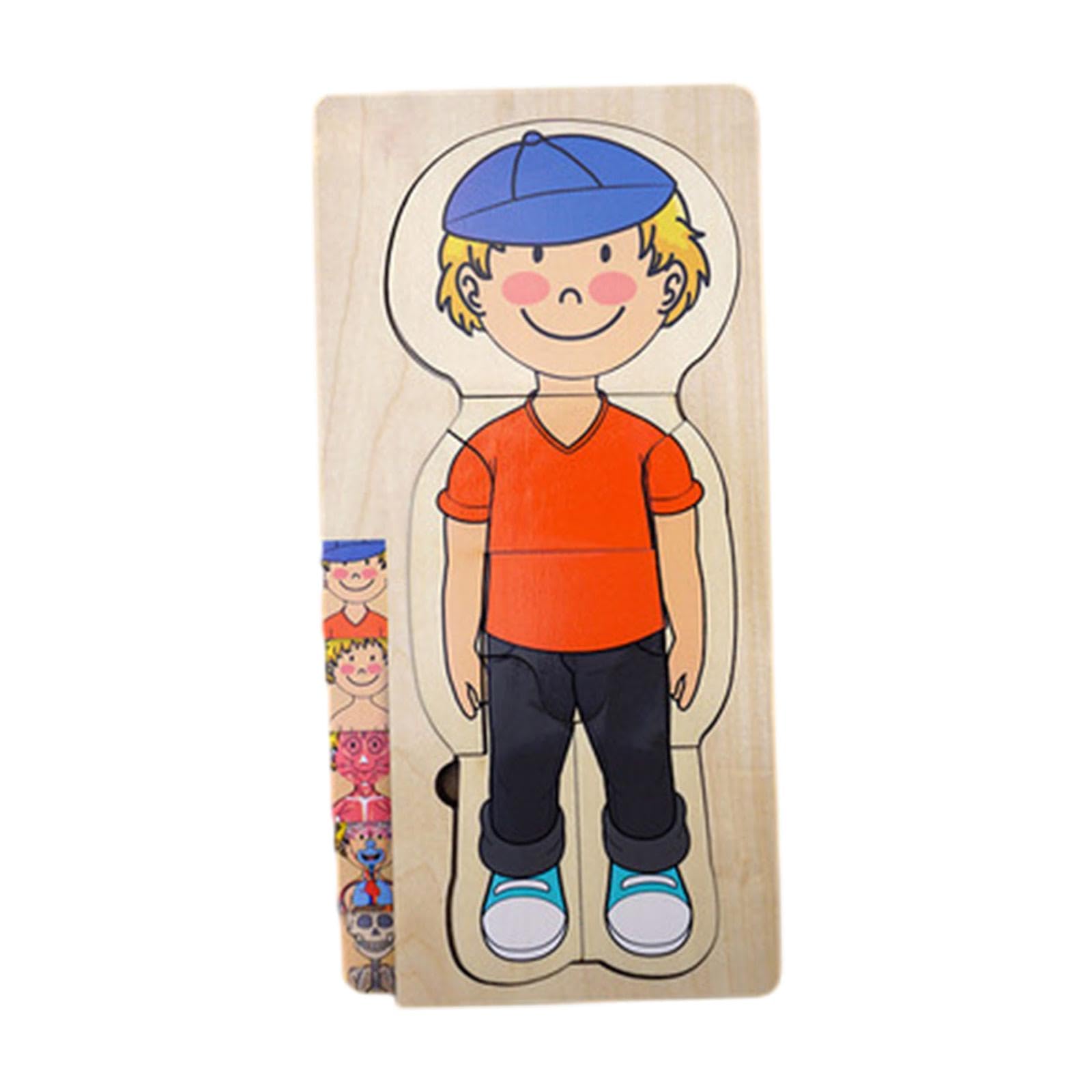 Puzzle in Legno del Corpo Umano, Puzzle, Puzzle di Pezzi del Corpo Umano per Bambini, Ragazzo