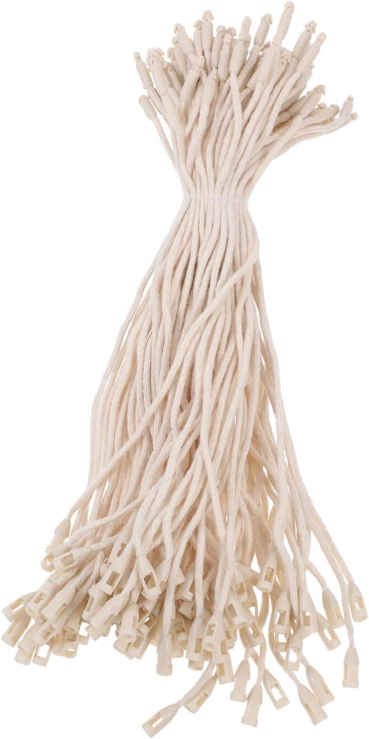 1000pcs Beige Cotton String Tag Rope for Hanging Labels Clothing Jewelry Shop