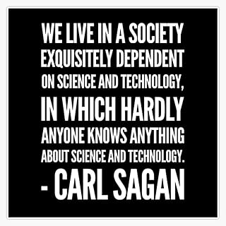 Sponsored Ad - Carl Sagan Quote - Famous Scientist Quote Sticker Bumper Sticker Vinyl Decal 5"