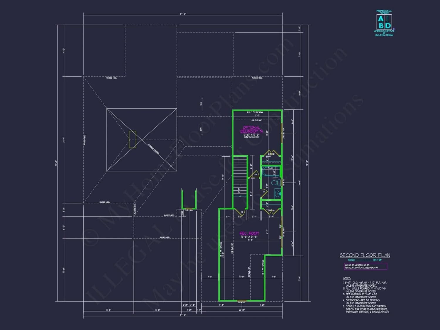 18-2238 House Plan - 4-Bed, 3-Bath, 2,495 SF Traditional Craftsman House Plan