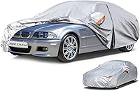 Vista 48 de Kayme - Cubierta completa impermeable de 6 capas p/automóvil apta p/todo clima, protección p/exteriores contra lluvia, rayos UV, algodón