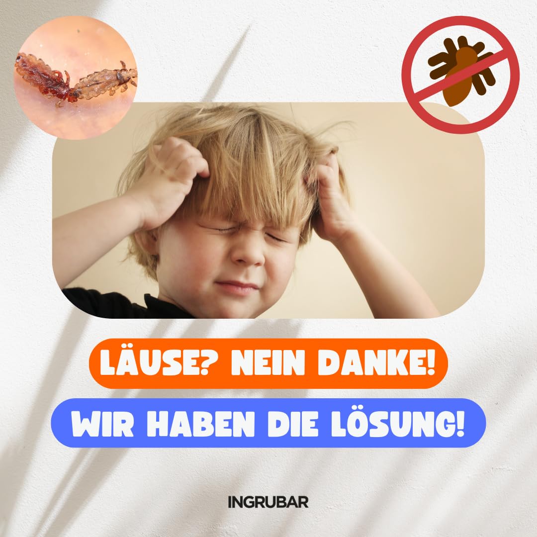 Läuseshampoo Laus&Nissenfrei 2x150ml Lotion & Pflegeshampoo - Läusemittel & Läusekamm Set • Ohne Silikone & Pestizide • Pflanzliche Öle • Vegan - Lindert Juckreiz
