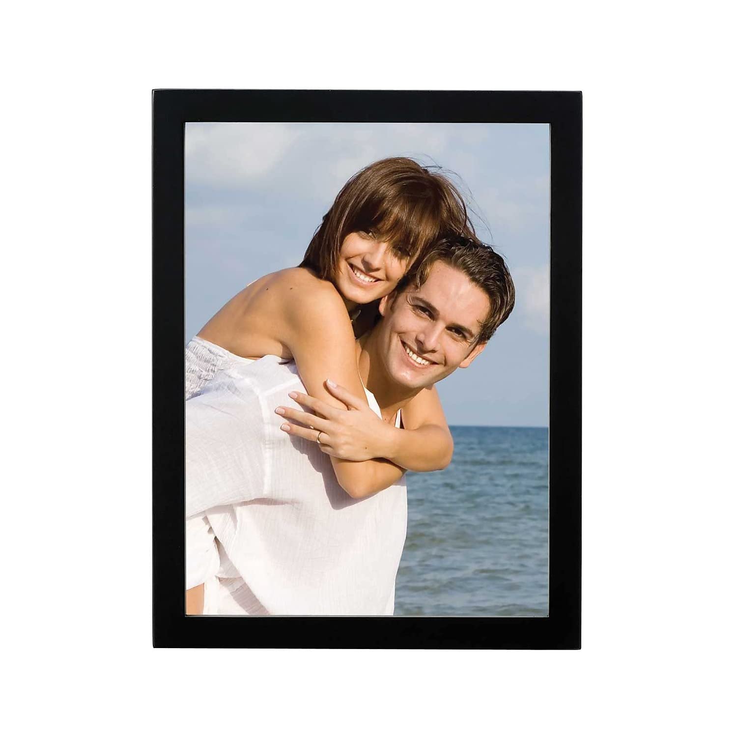Lawrence Black Frames Wood Picture Frame, Gallery Collection, 8 By 10-Inch