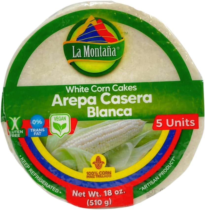 Arepas Colombianas (Arepa Blanca/White Corn Cake)