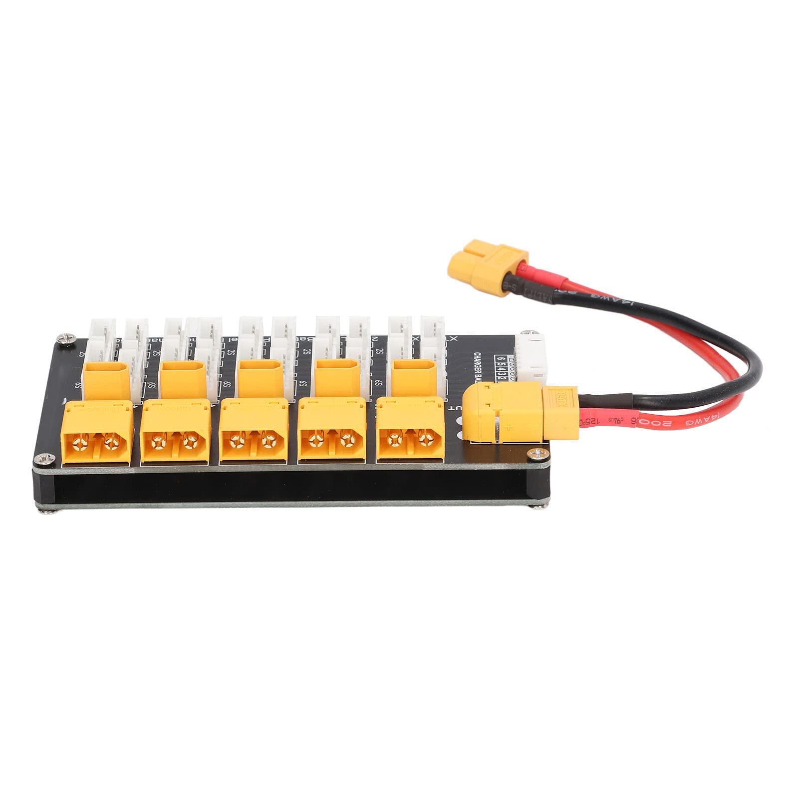 Wakects Równoległa Płyta Ładująca, Multi 2-6S Lipo Akumulator, XT60 XT30, Obsługuje 5 Akumulatorów, Kompatybilna z Ładowarką IMAX B6, Q6 Pro, D2, T8