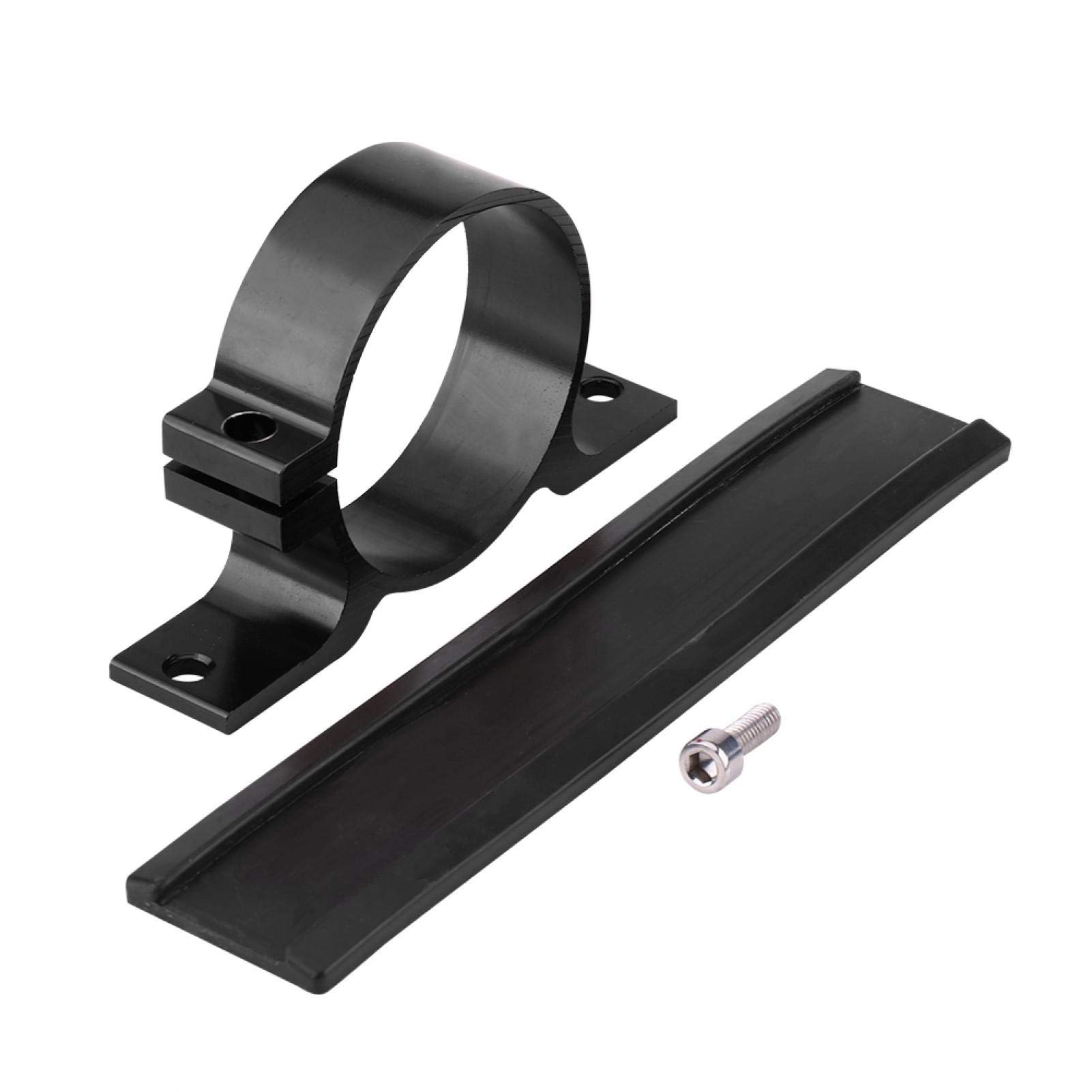 Fuel Pump Mounting Bracket, Fuel Pump Clamp, Aluminum Alloy 60mm Car Fuel Pump Mount Mounting Bracket Single Filter Clamp Cradle for Clamping Filters and Pumps(Black)
