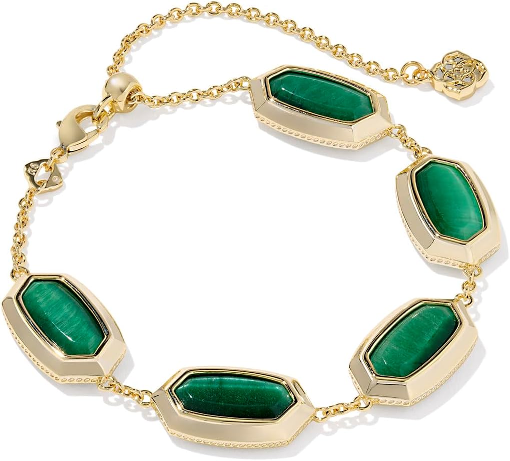 Pulsera de cadena delicada Elaina Bezel, joyería de moda para mujer