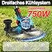 SMILOVII Rasentrimmer mit Akku 21V, 4-in-1 Freischneider & Motorsense 24000 RPM, Rasenkantenschneider inkl. 2X 2.0Ah Batterien, Rädern, 90° drehbarer Kopf & LCD-Anzeige (Profi-Serie)