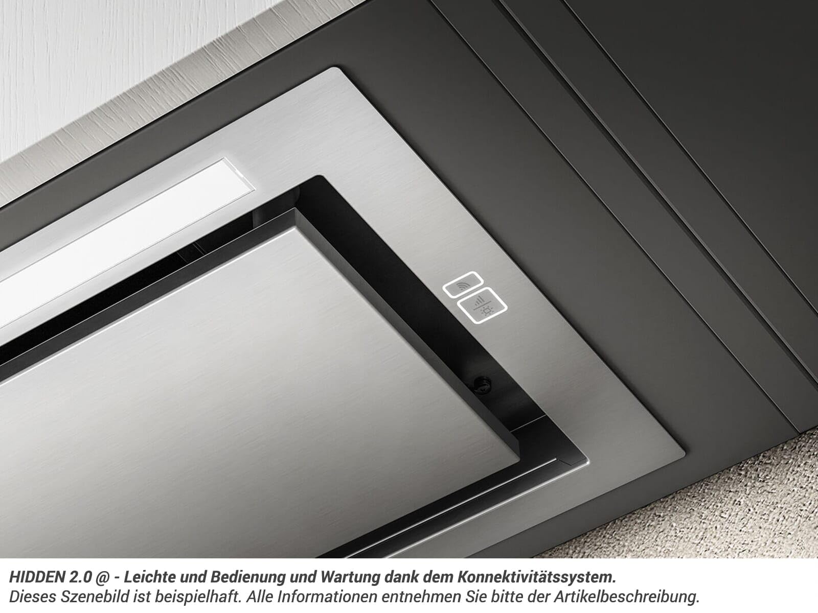 ELICA HIDDEN 2.0 @ IX/A/90 CAPPA ASPIRANTE DA INCASSO 90 CM INOX CONNECTIVITY PRF0164356