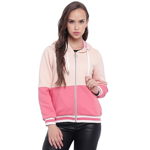 peach bomber jacket