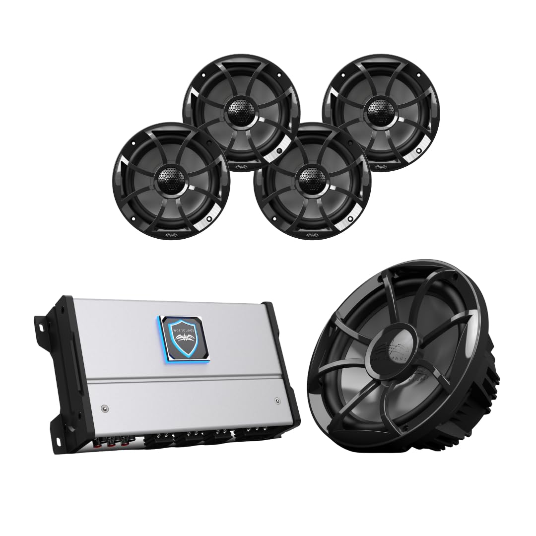 wet sounds HTM-6 - HTM Series Amplifier 900W Full-Range Class-D RMS @4 OHM, Two Pairs Recon 6-BG 6.5