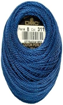 DMC 116 8-311 Pearl Cotton Thread Balls, Medium Navy Blue, Size 8