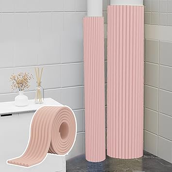 UrbanUp Pole Padding Plumbing/Garage Pole/Basketball Hoop Wrap Padding, Wrap Around Pole Pads to Protect Car/Adult/Pipe, Multiple Colors and Sizes Column WrapsPink,4 pcs
