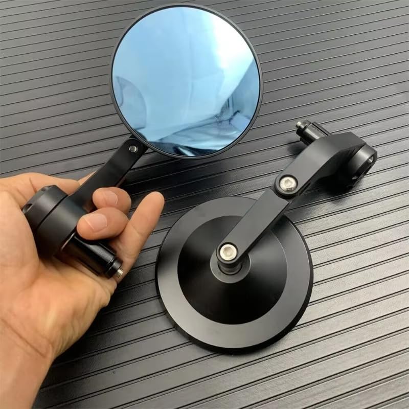 Espejo retrovisor de motocicleta universal para eliminar puntos ciegos en manillar 2