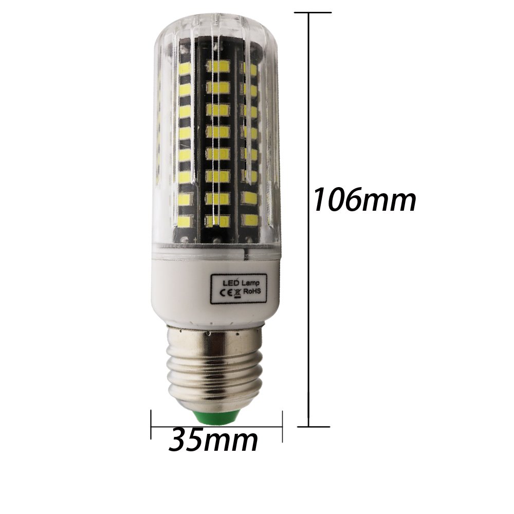 Xindaxin® (20er-Pack) Nicht dimmbar LED Mais Glühbirne,7W Entspricht Halogenlampe 70W,700Lm 6000K Kaltweiß,Kleine Edison-Schraube Kerze Leuchtmittel