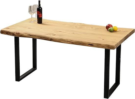 Table de salle &agrave; manger en bois massif