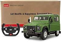 Vista 9 de RASTAR Land Rover Defender RC Car, 1/14 Land Rover modelo de juguete a control remoto, regalos para papá