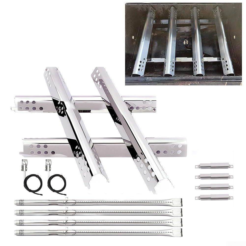 4 bruciatori in acciaio inox per scudi tubi crossover 4 inox