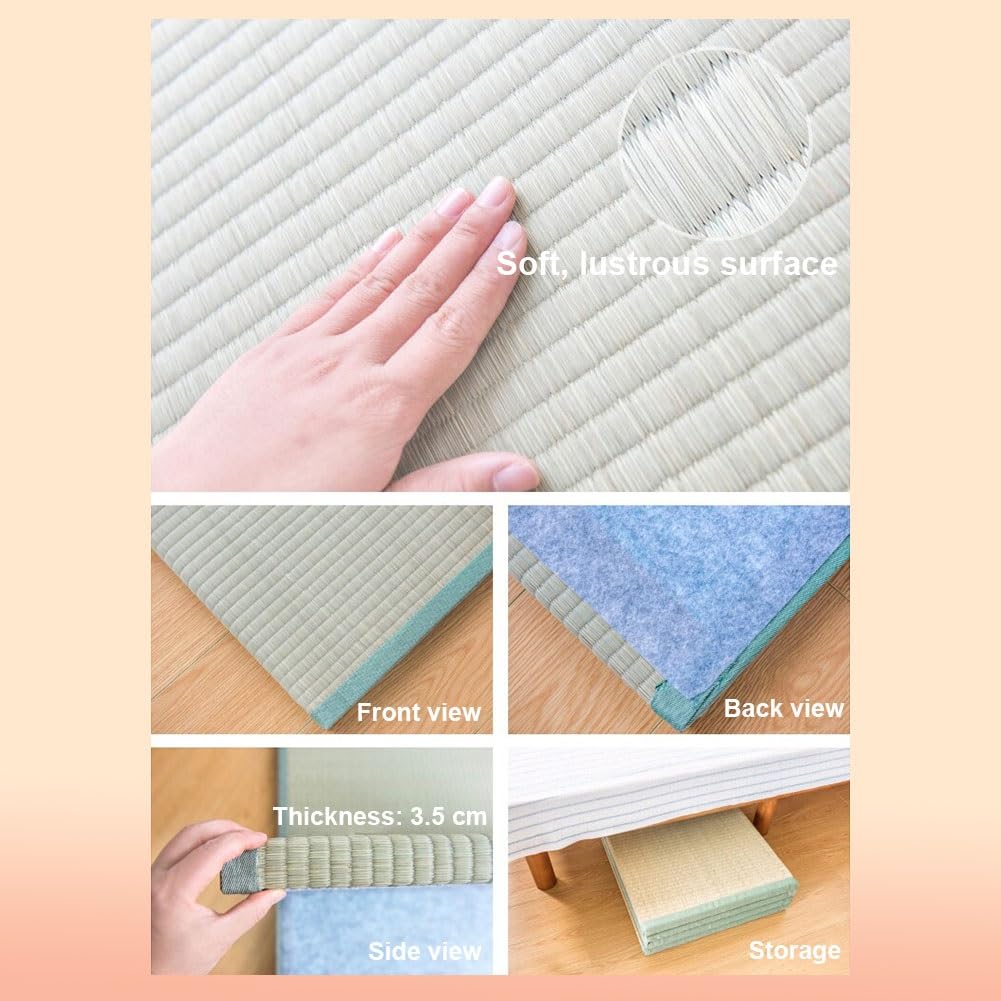 Artiz Colchón De Tatami Plegable, Colchón De Suelo Tradicional Japonés para Camas, Espacios De Meditación, Yoga Y Salones De Té