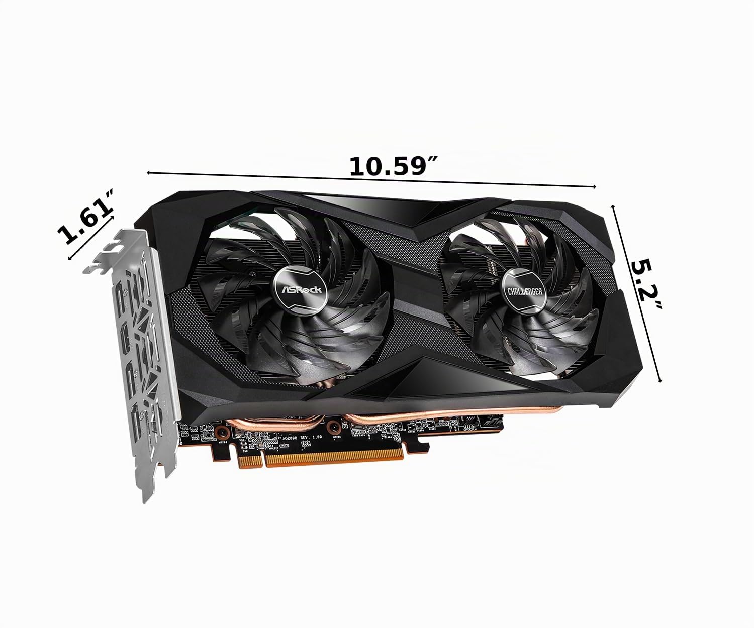 Amazon.com: ASRock Tarjeta gráfica Radeon RX 6600 XT Challenger D