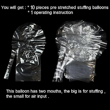 Large Clear Balloons for Stuffing, 10pack Big Extra Wide Mouth Bubble Bobo Balloons, Giant Wrap Gifts for Mother's Day/Bridal Shower/Birthday Decor