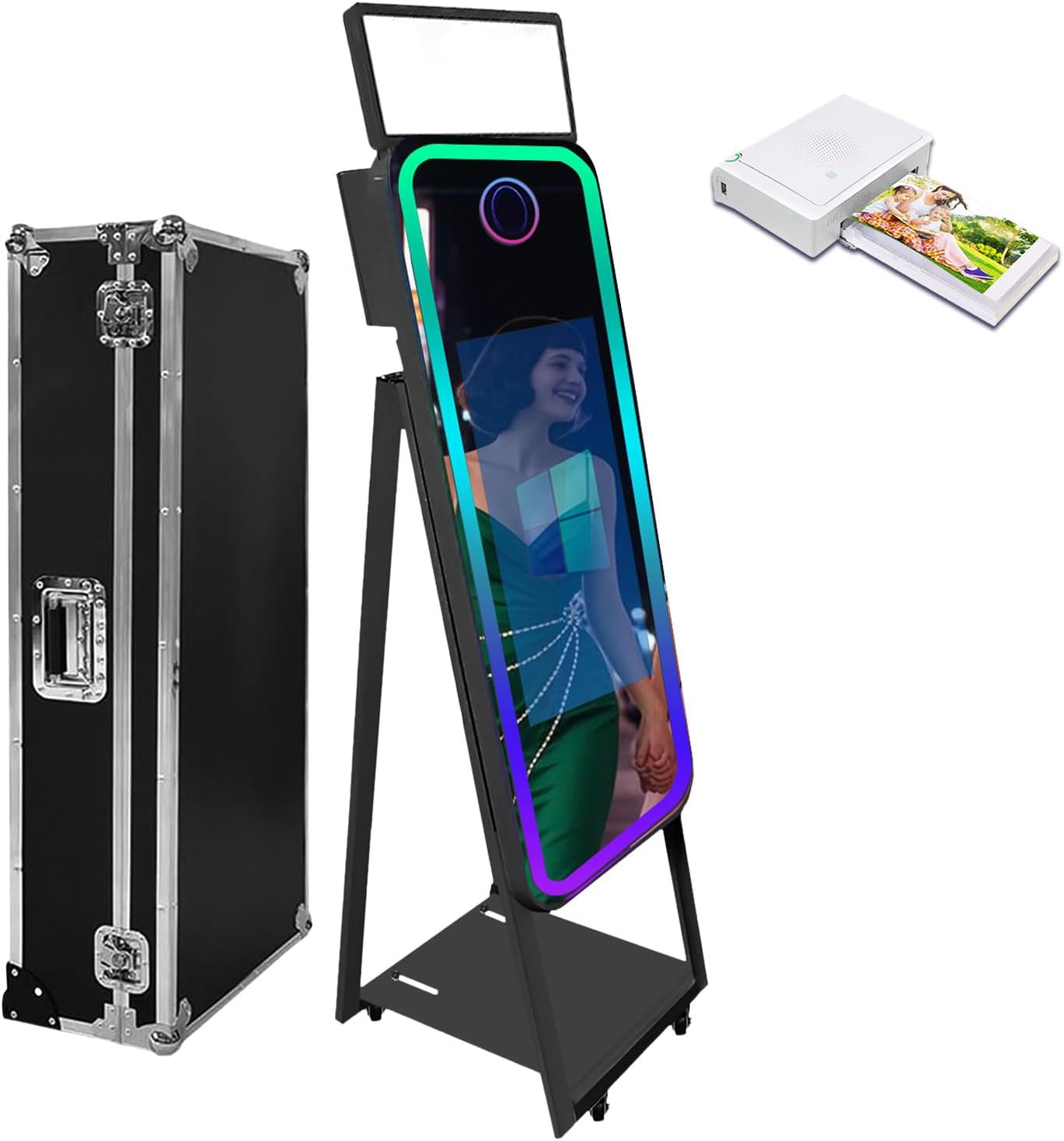 Pc Booth Amazon.com : 40'' Magic Mirror Photo Booth with Fill Light and Touch ...