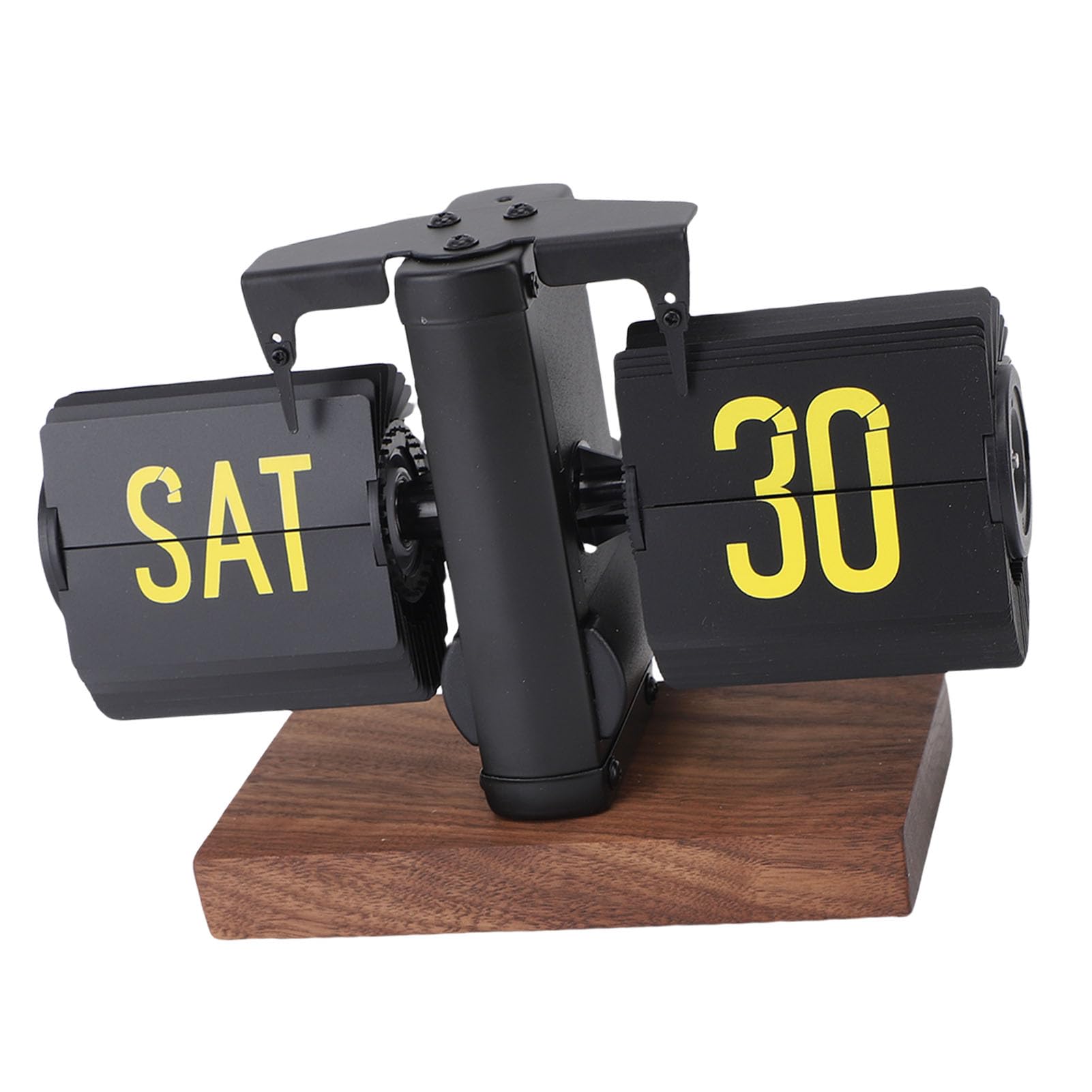 Acouto Orologio da Tavolo Digitale retrò con Calendario Orologio Meccanico Vintage con Grandi Numeri per L'arredamento Dell'home Office, da Tavolo con Vibrazione Automatica Alimentato a Batteria per